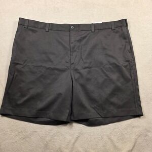 Oak Hill Dress Shorts Mens 54x9 Black Flat Front Workwear Outdoor Streetwear NWT